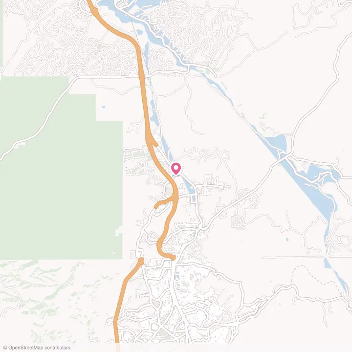 Map of the flower delivery area in Nogales, Arizona