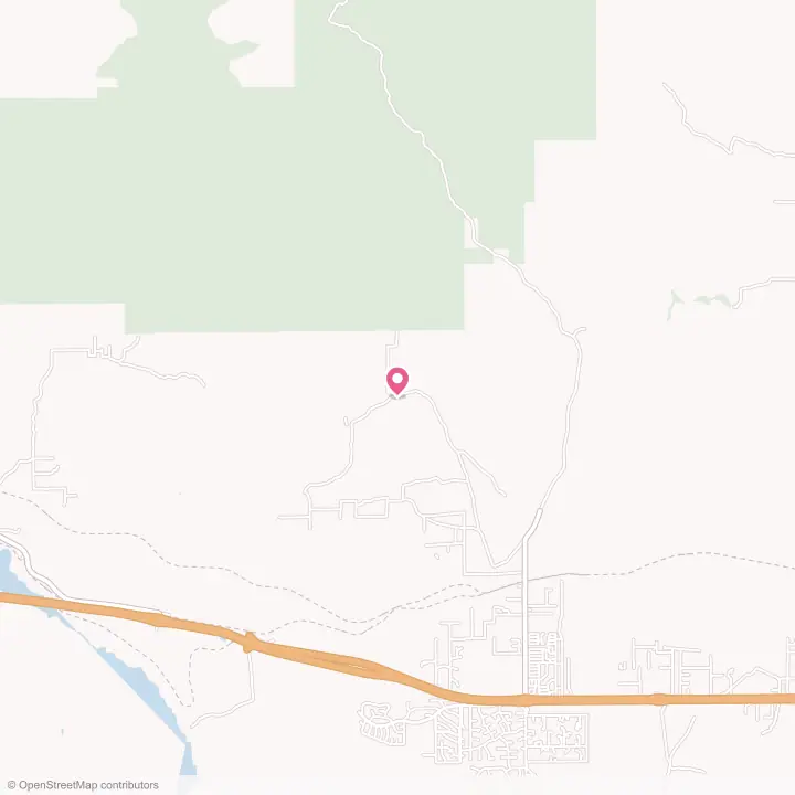 Map of the flower delivery area in Mescal, Arizona