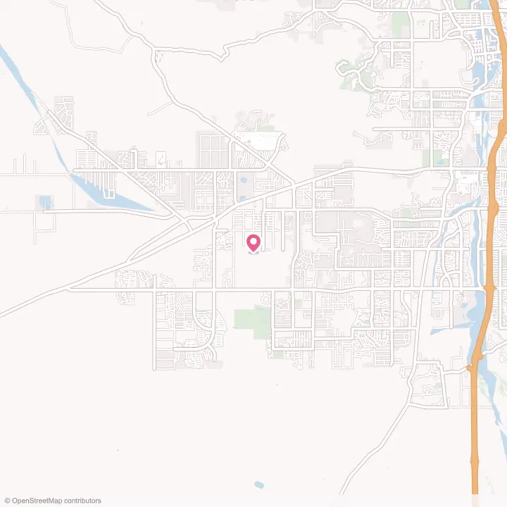 Map of the flower delivery area in Drexel Heights, Arizona