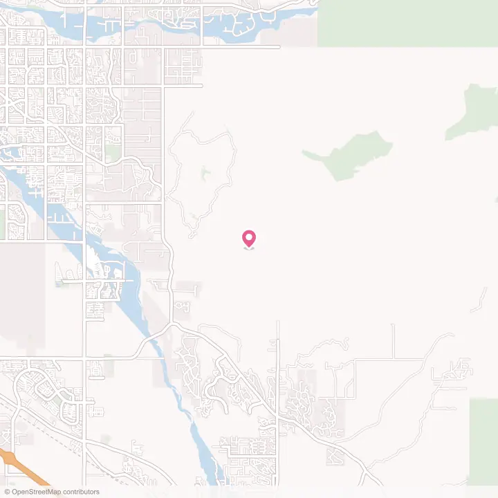 Map of the flower delivery area in Rincon Valley, Arizona