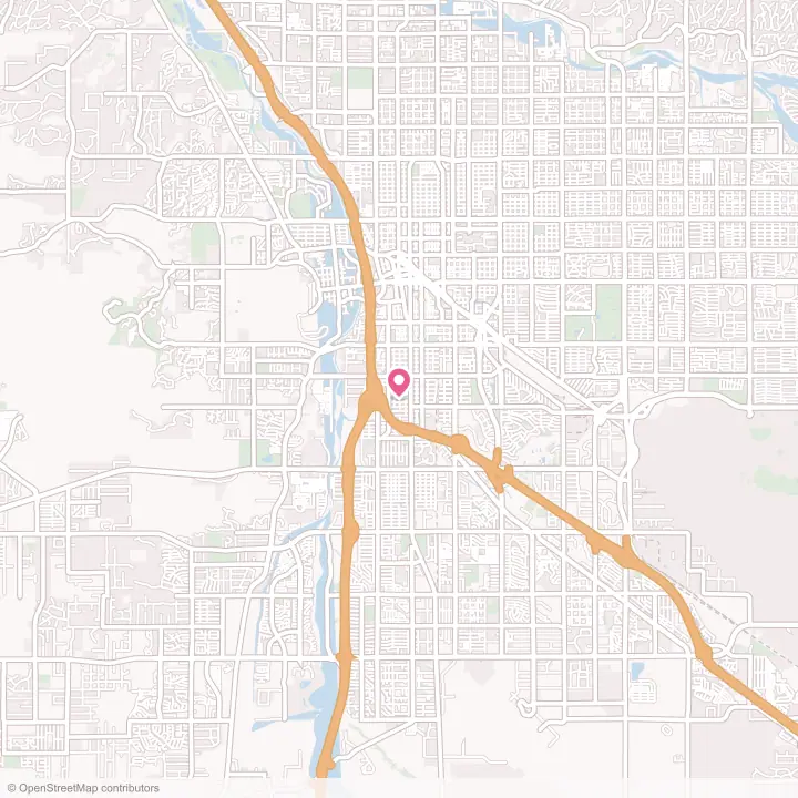 Map of the flower delivery area in South Tucson, Arizona