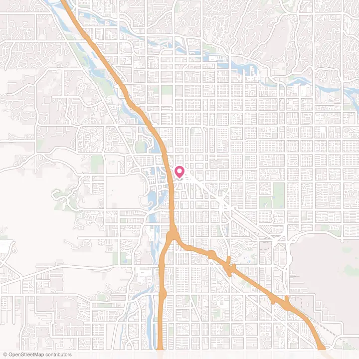 Map of the flower delivery area in Tucson, Arizona