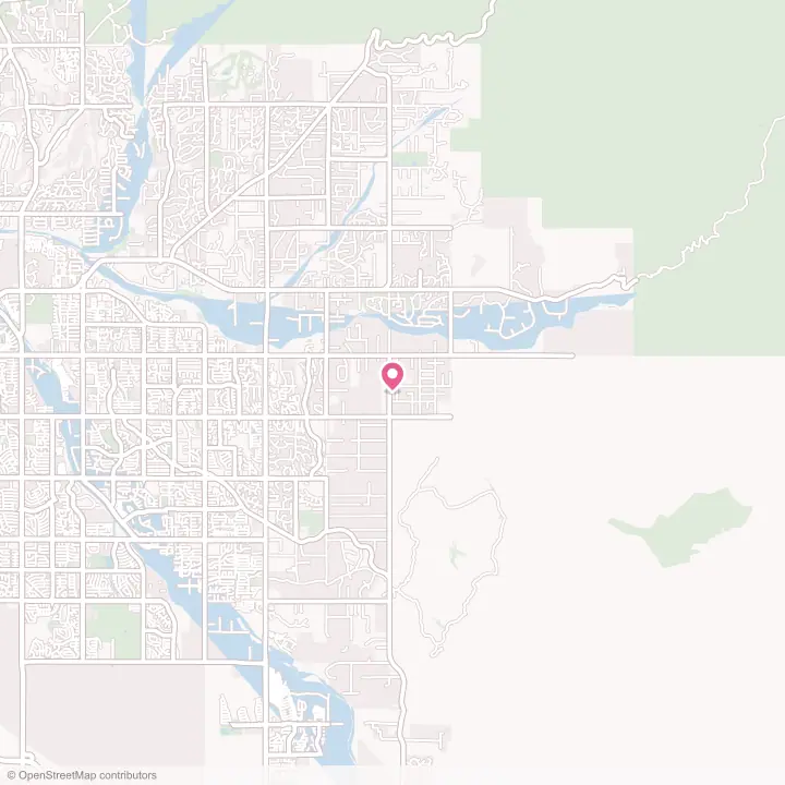 Map of the flower delivery area in Tanque Verde, Arizona