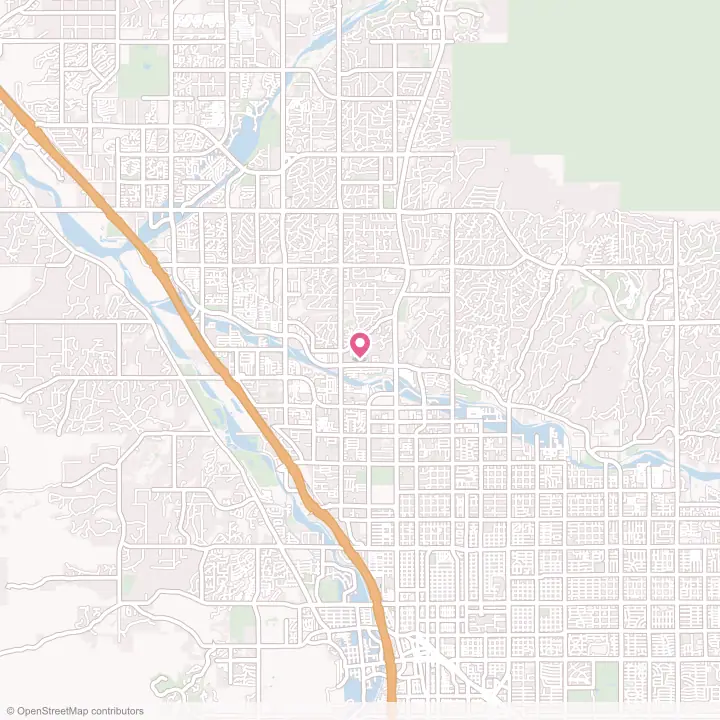 Map of the flower delivery area in Flowing Wells, Arizona