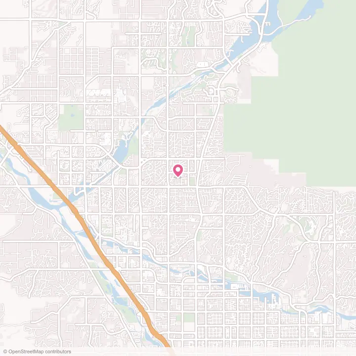 Map of the flower delivery area in Casas Adobes, Arizona
