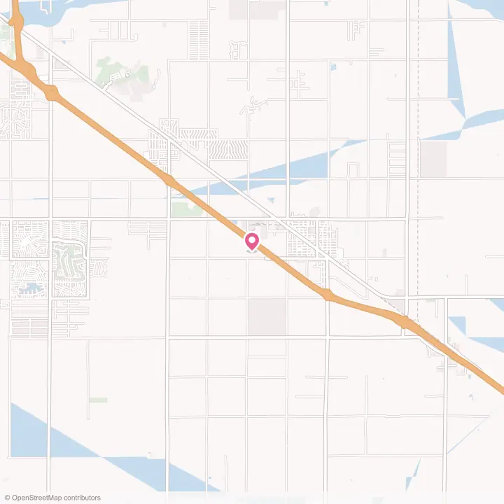 Map of the flower delivery area in Eloy, Arizona