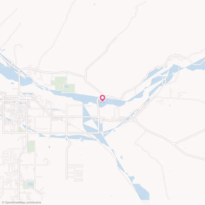Map of the flower delivery area in Safford, Arizona
