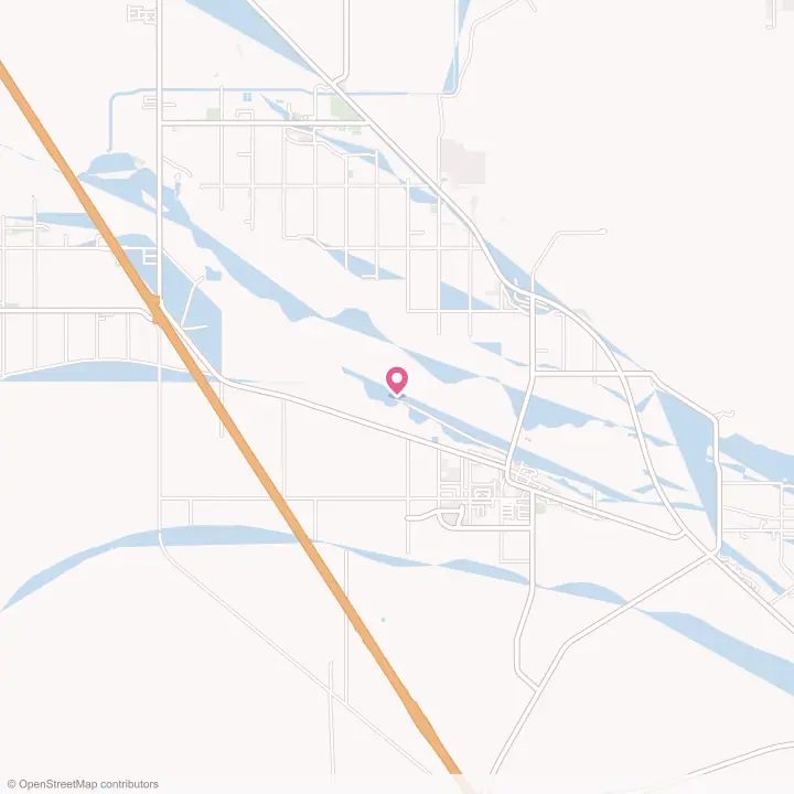 Map of the flower delivery area in Sacaton, Arizona