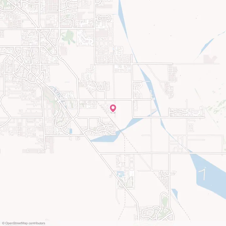 Map of the flower delivery area in Queen Creek, Arizona