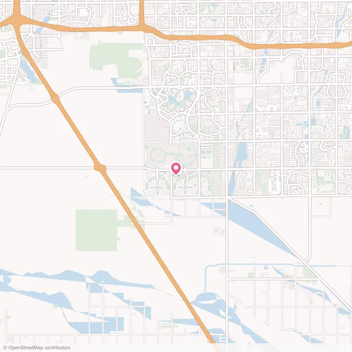 Map of the flower delivery area in Sun Lakes, Arizona