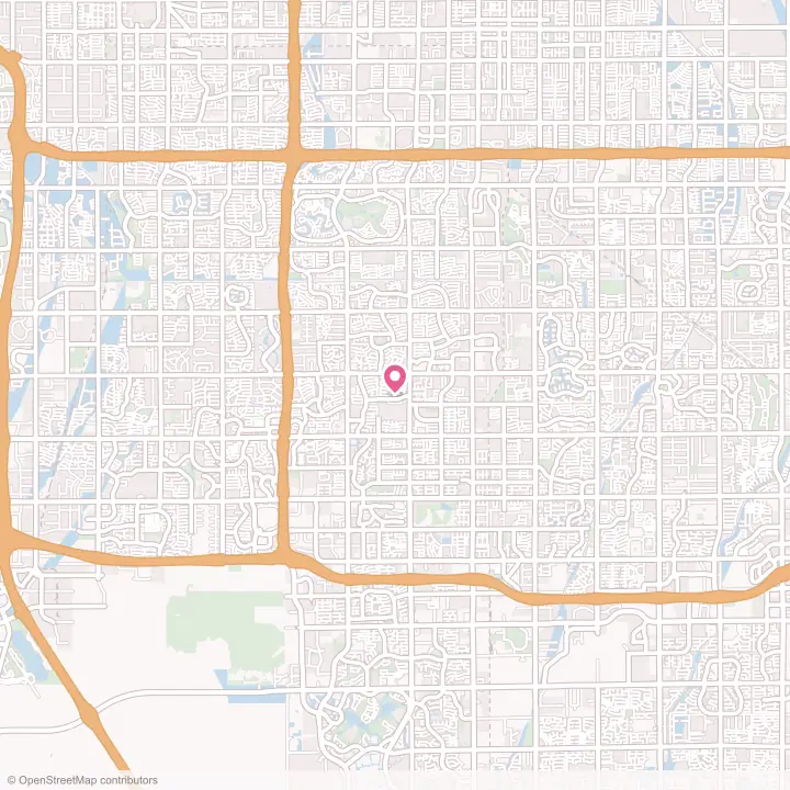 Map of the flower delivery area in Chandler, Arizona