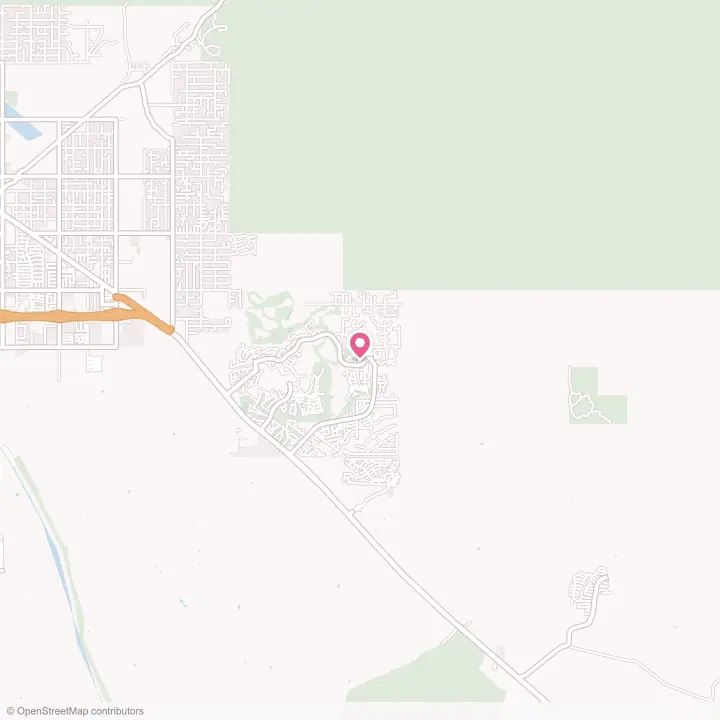 Map of the flower delivery area in Gold Canyon, Arizona