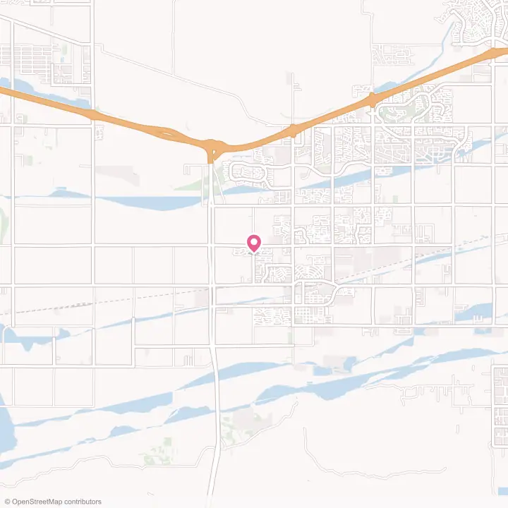 Map of the flower delivery area in Buckeye, Arizona