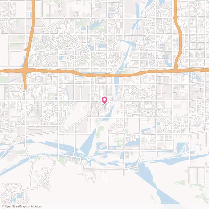 Map of the flower delivery area in Avondale, Arizona