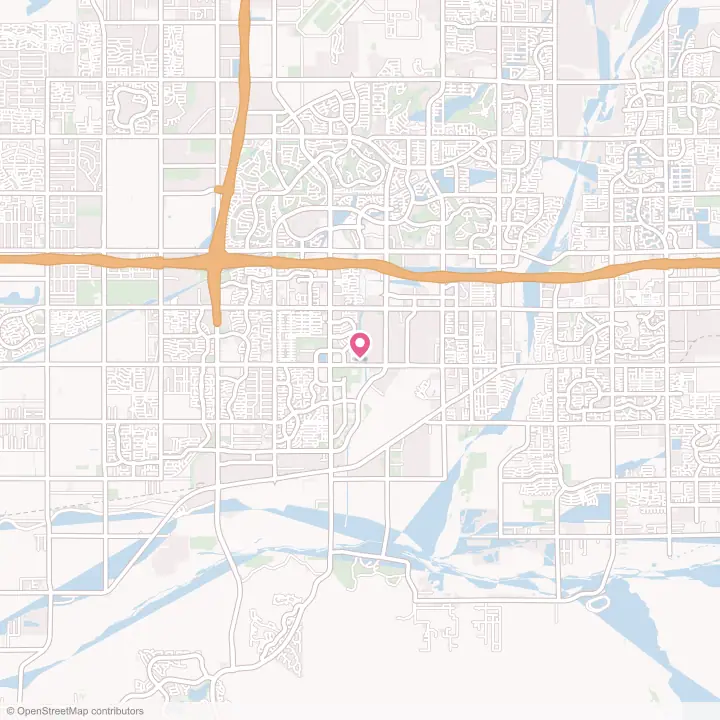 Map of the flower delivery area in Goodyear, Arizona