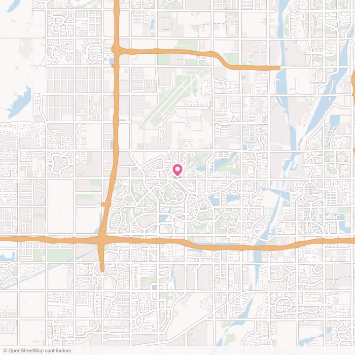 Map of the flower delivery area in Litchfield Park, Arizona