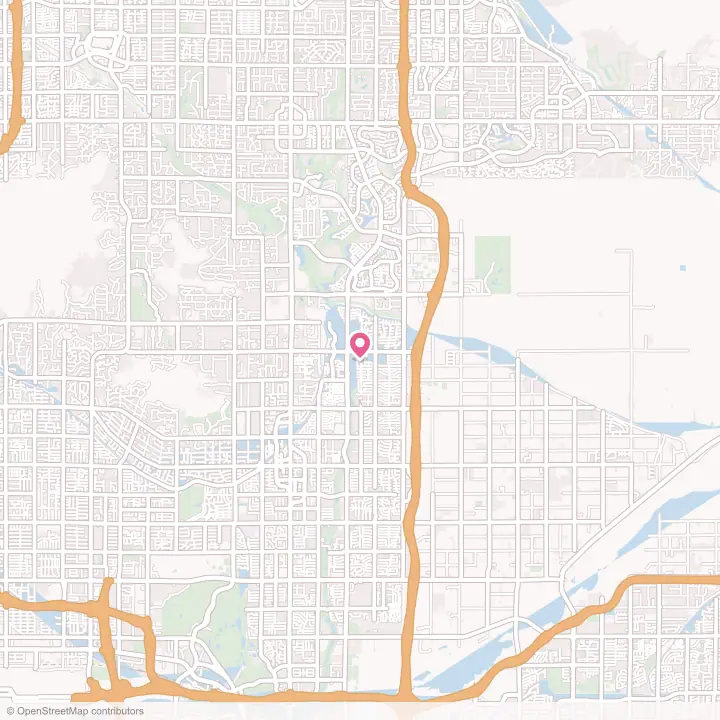 Map of the flower delivery area in Scottsdale, Arizona