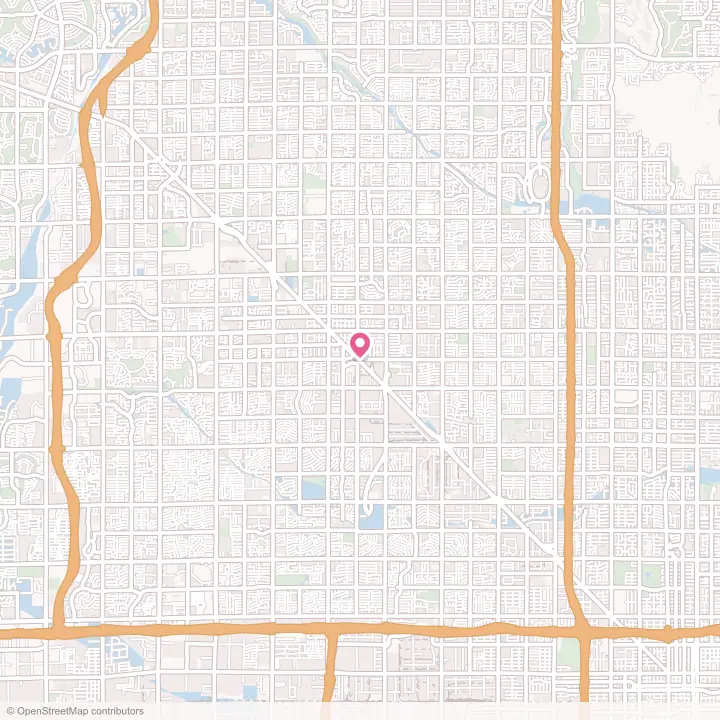 Map of the flower delivery area in Glendale, Arizona