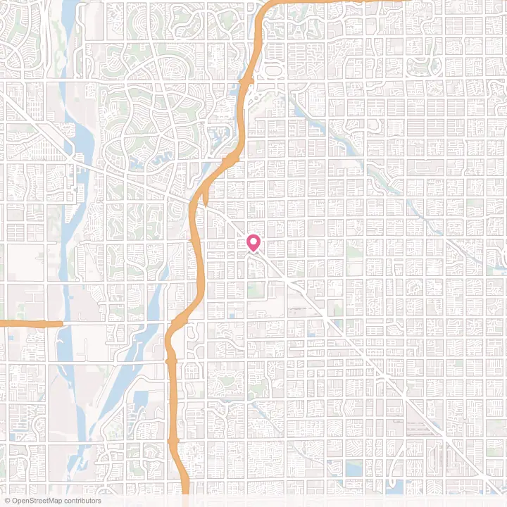 Map of the flower delivery area in Peoria, Arizona