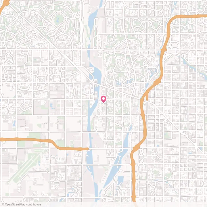 Map of the flower delivery area in Youngtown, Arizona