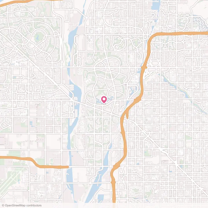 Map of the flower delivery area in Sun City, Arizona