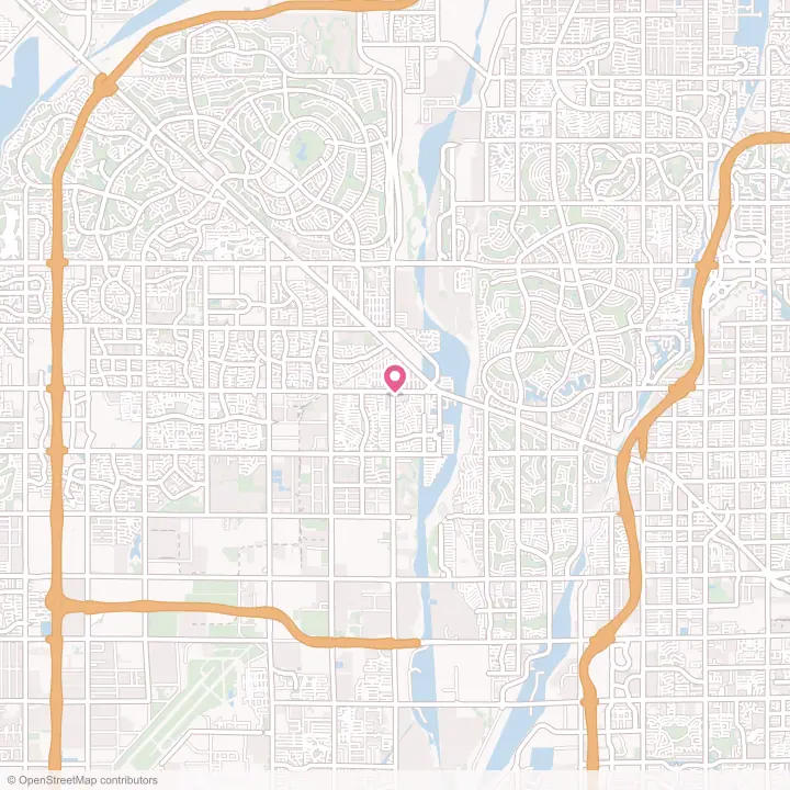 Map of the flower delivery area in El Mirage, Arizona