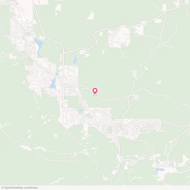 Map of the flower delivery area in Pinetop Country Club, Arizona