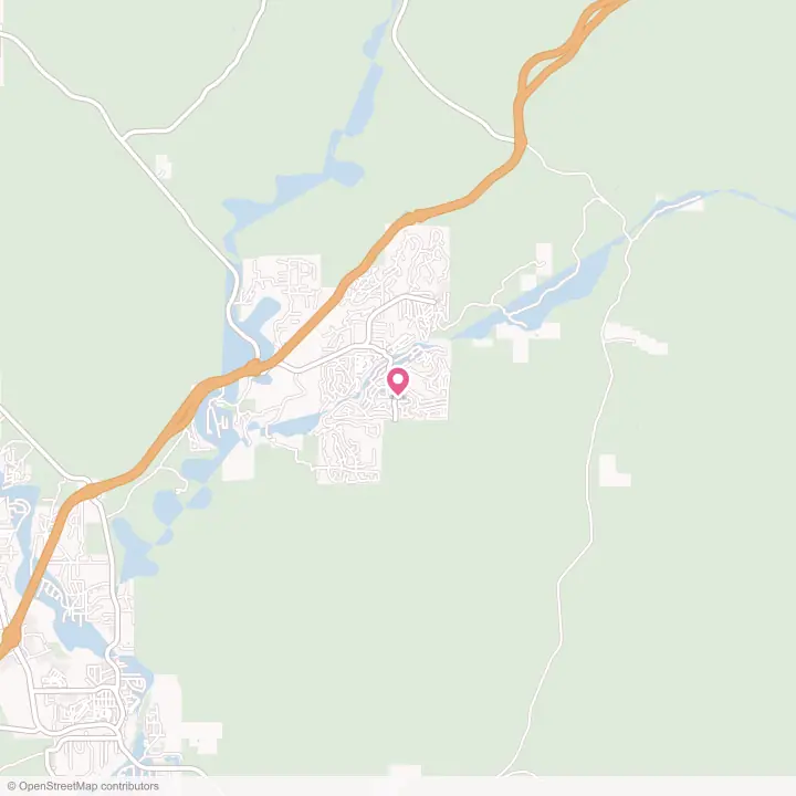 Map of the flower delivery area in Lake Montezuma, Arizona