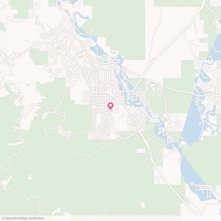 Map of the flower delivery area in Cottonwood, Arizona