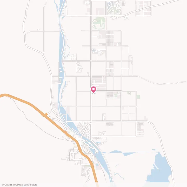 Map of the flower delivery area in Mohave Valley, Arizona