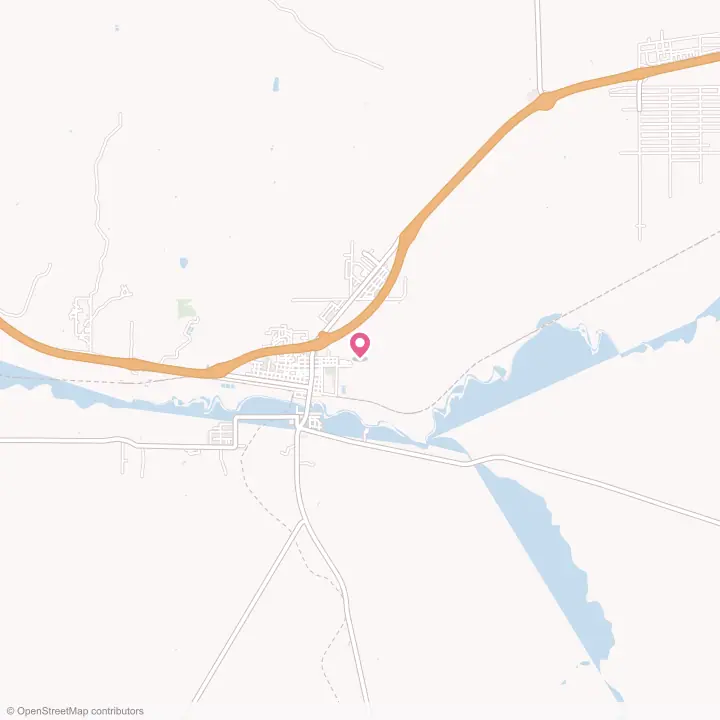 Map of the flower delivery area in Holbrook, Arizona