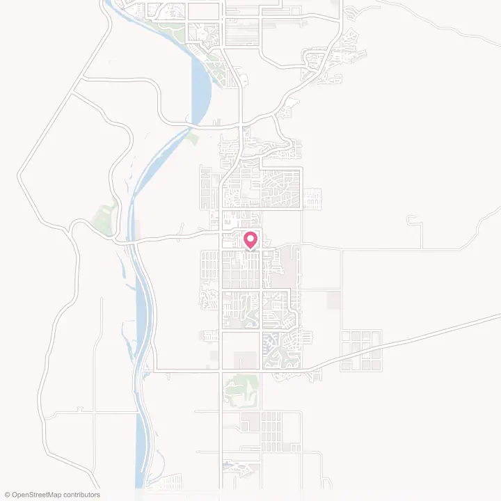 Map of the flower delivery area in Fort Mohave, Arizona