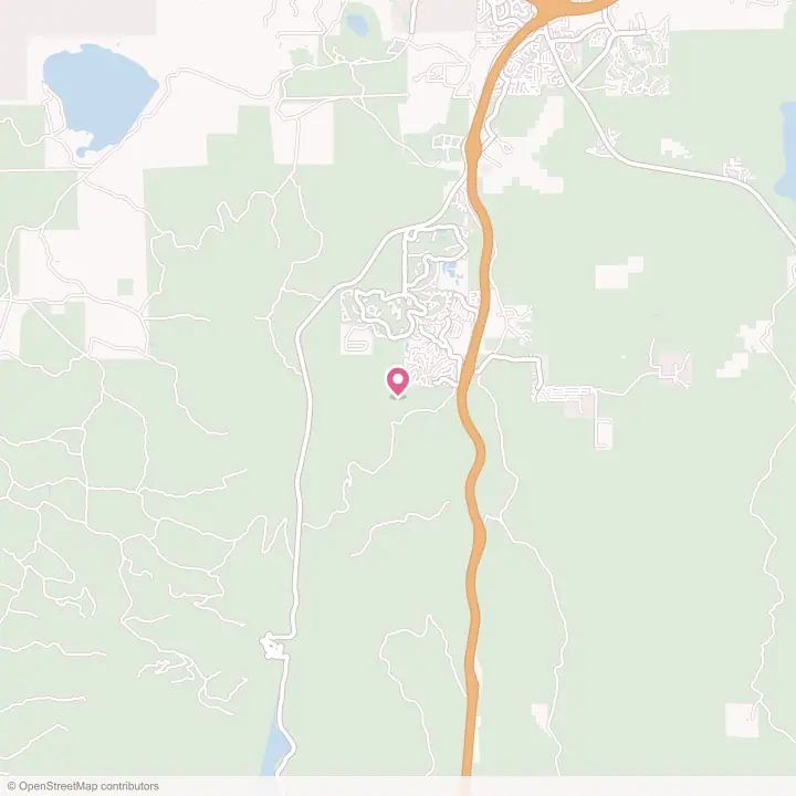 Map of the flower delivery area in Mountainaire, Arizona