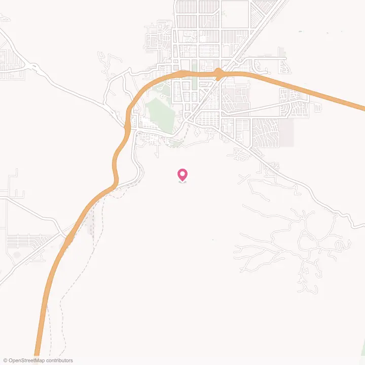 Map of the flower delivery area in Valle Vista, Arizona