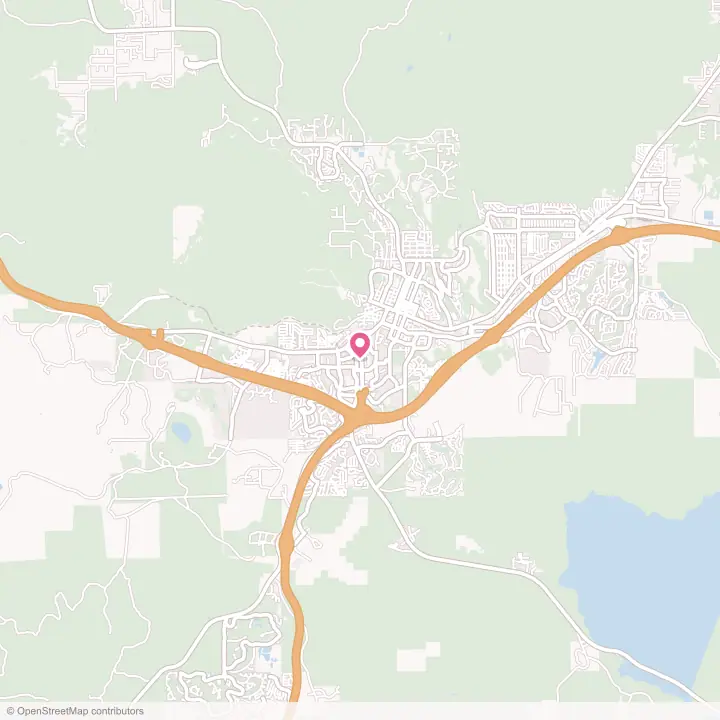 Map of the flower delivery area in Flagstaff, Arizona