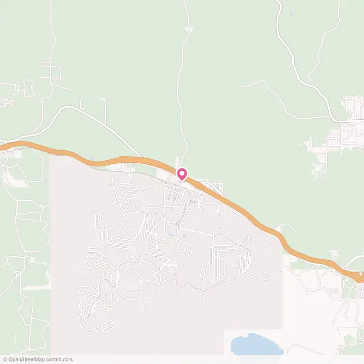 Map of the flower delivery area in Bellemont, Arizona