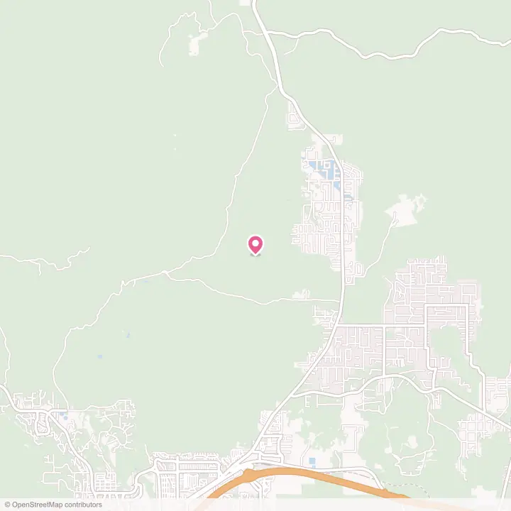 Map of the flower delivery area in Doney Park, Arizona