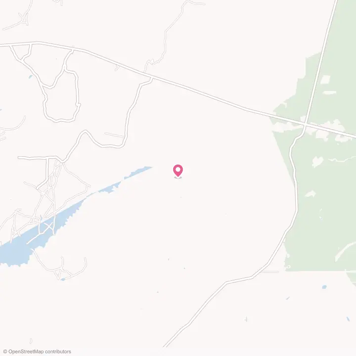 Map of the flower delivery area in Ganado, Arizona